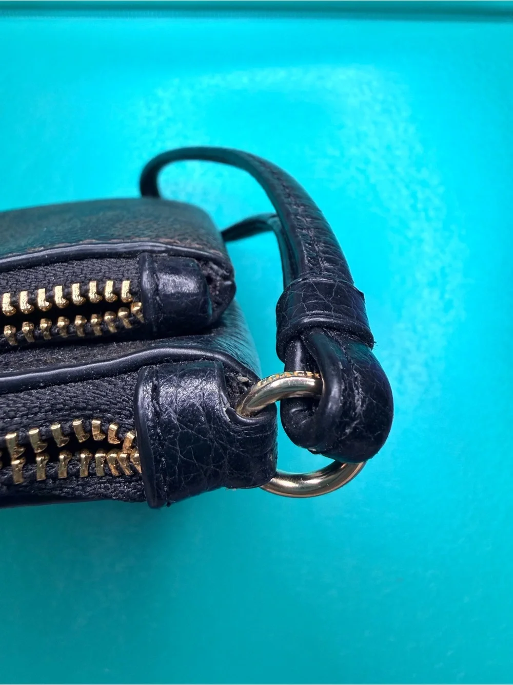 COACH Double Zip Wallet Wristlet CX161 🤎🖤